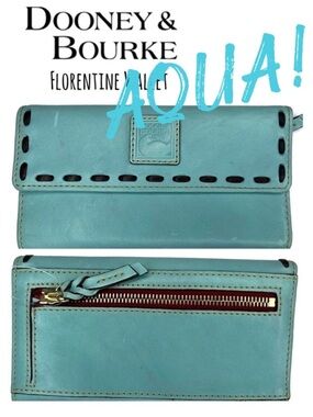 Dooney and Bourke DB AQUA Florentine Wallet